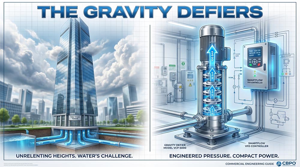 متحدّو الجاذبية: لماذا تتصدر المضخات العمودية متعددة المراحل التصميم التجاري