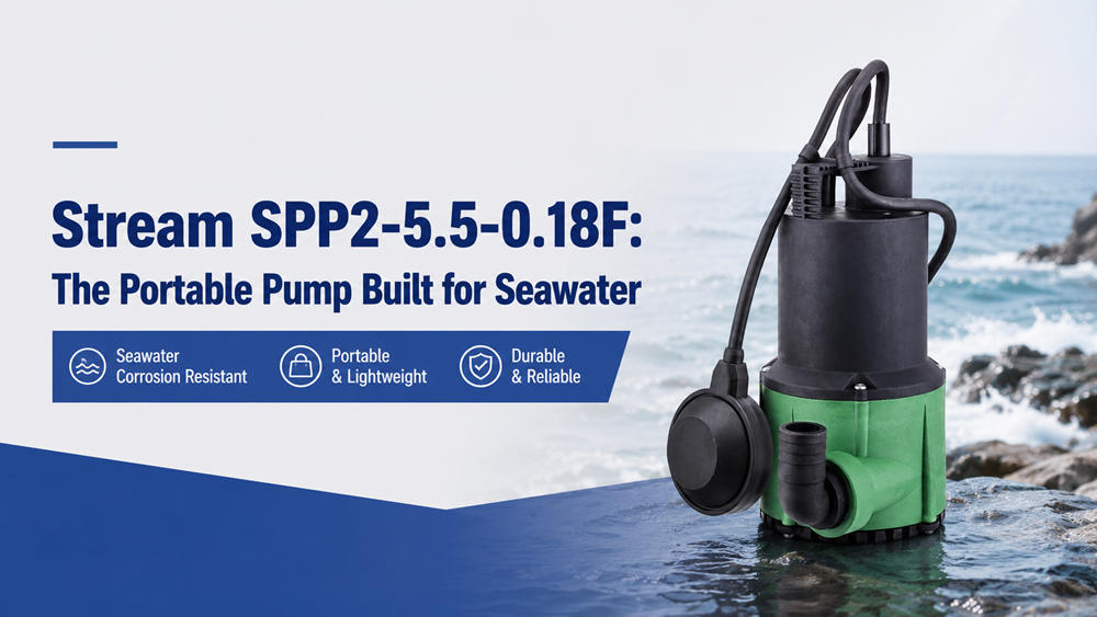 مضخة Stream SPP2-5.5-0.18F المحمولة: مصممة لمياه البحر
