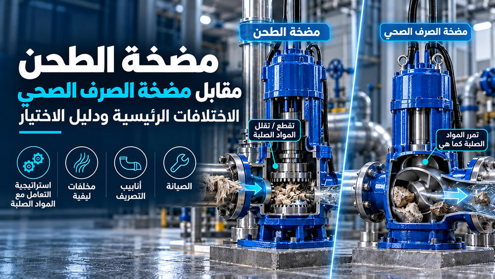 مضخة الطحن أم مضخة الصرف الصحي: أيهما تختار؟