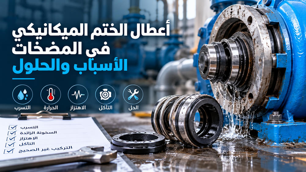 أعطال مانع التسرب الميكانيكي للمضخات: 3 حالات