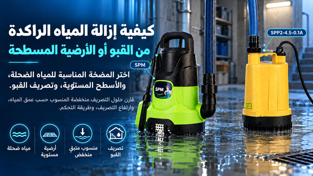 كيفية إزالة المياه الراكدة من القبو أو الأرضيات كيفية إزالة المياه الراكدة من القبو أو الأرضيات